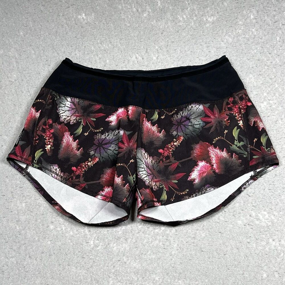 Oiselle Roga Shorts Floral Womens Size (4) Small Multicolor Running.